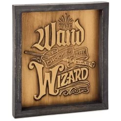 Harry Potter™ Wand Chooses The Wizard Quote Sign, 8x9