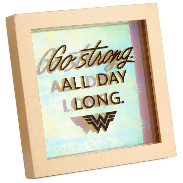 DC Comics™ Wonder Woman 1984™ Strong All Day Long Framed Quote Sign 1 DC Comics™ Wonder Woman 1984™ Strong All Day Long Framed Quote Sign