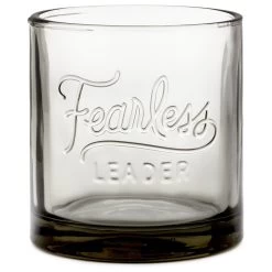 Hallmark Fearless Leader Smokey Gray Lowball Glass, 10 Oz.