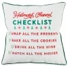Hallmark Channel Checklist Throw Pillow, 16x16