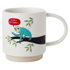 Hallmark Sloth Slowly But Surely Funny Mug, 16 Oz.