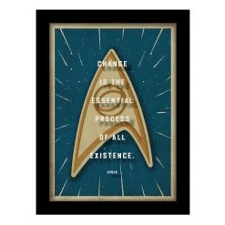 Hallmark Star Trek™ Spock Framed Quote Sign, 6x8