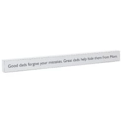 Hallmark Great Dads Wood Quote Sign, 23.5x2