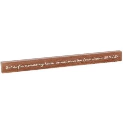 Hallmark As For Me And My House Scripture Quote Sign, 23.5x2