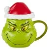 Hallmark Dr. Seuss's How The Grinch Stole Christmas!™ Grinch Santa Sculpted Mug With Sound, 21 Oz.