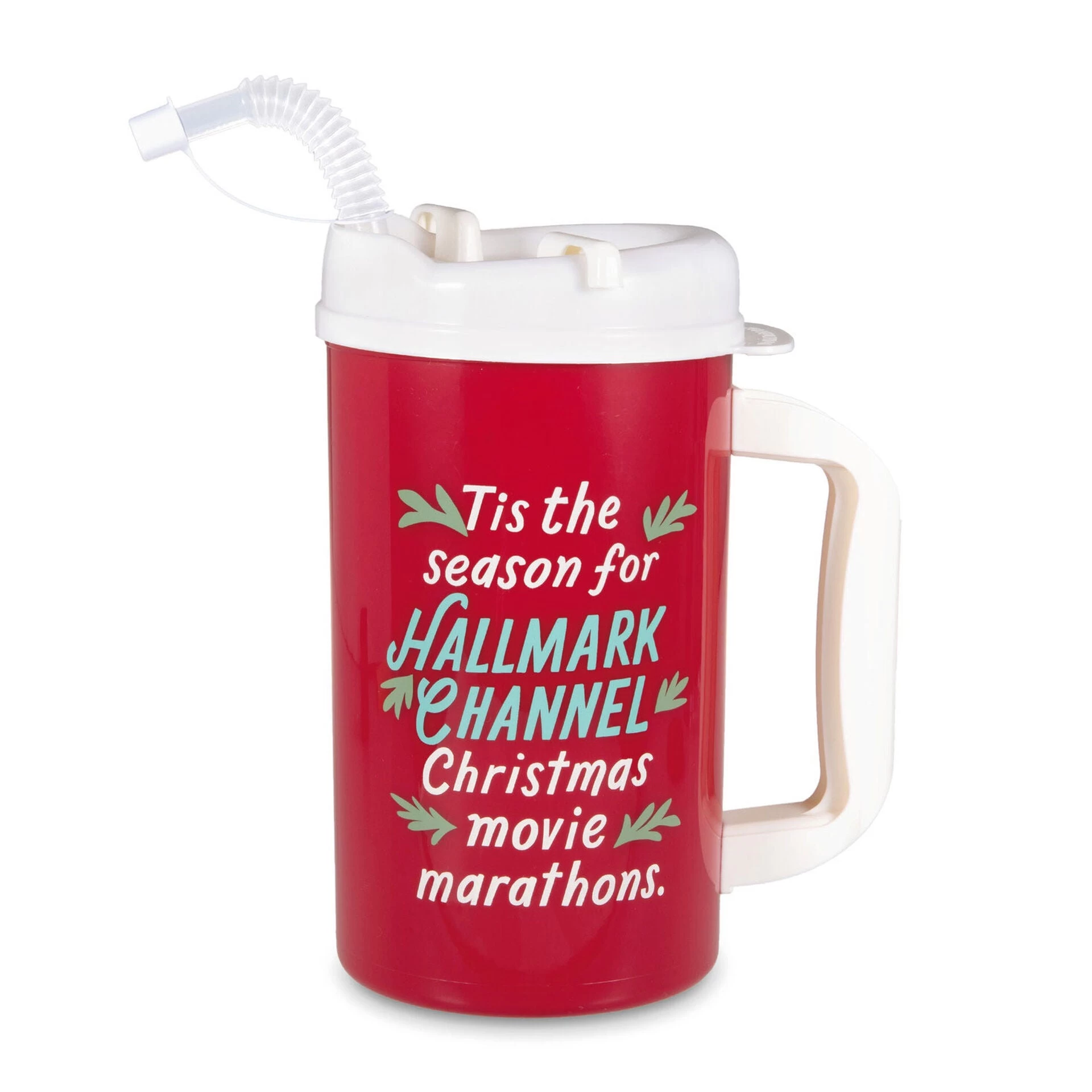 Hallmark Channel Movie Marathon Water Jug With Straw, 32 Oz. 1 Hallmark Channel Movie Marathon Water Jug With Straw, 32 Oz.