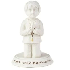 Hallmark First Holy Communion Porcelain Boy Figurine