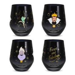 Hallmark Disney Villains Fierce And Fabulous Stemless Wine Glass, 16 Oz.