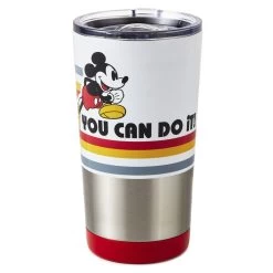 Hallmark Disney Mickey Mouse You Can Do It Stainless Steel Travel Mug, 15 Oz.