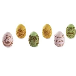 Hallmark Decorative Wooden Easter Eggs, Set Of 6