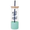 Hallmark Hallmark Channel Peace & Love Glass Water Bottle With Straw 22 Oz.