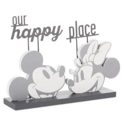 Hallmark Disney Mickey And Minnie Our Happy Place Quote Sign