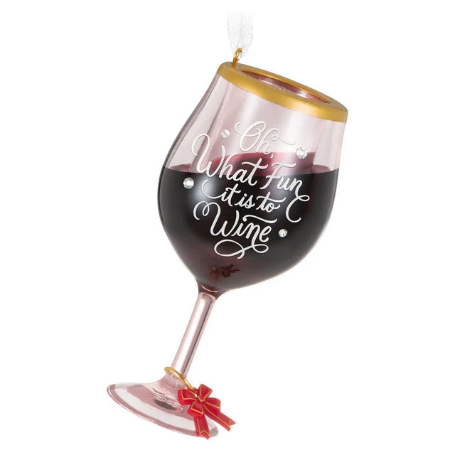 Hallmark 2023 Oh, What Fun It Is To Wine Ornament 1 Hallmark 2023 Oh, What Fun It Is To Wine Ornament